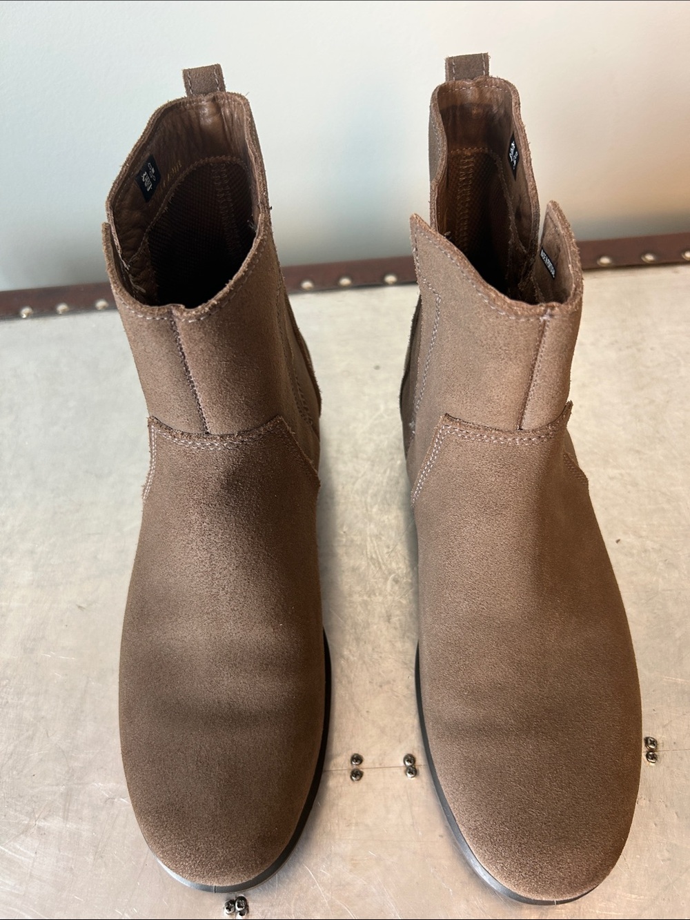Ecco Women's Brown Suede Chelsea Ankle Boots